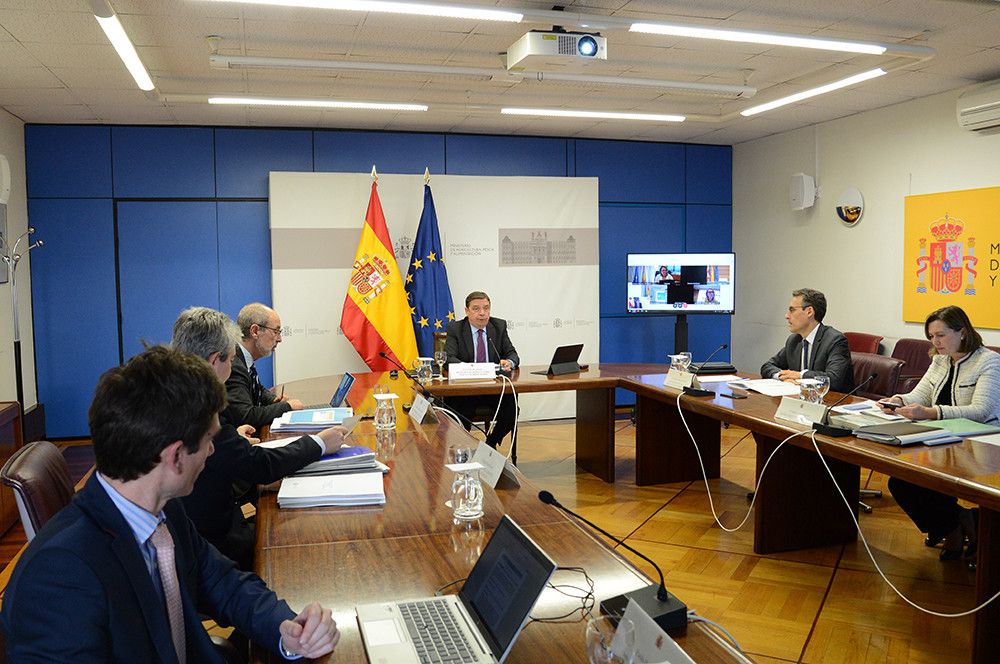 El ministro de Agricultura defiende que hay que dirigir los esfuerzos a mantener desbloqueada la salida de cereales de Ucrania