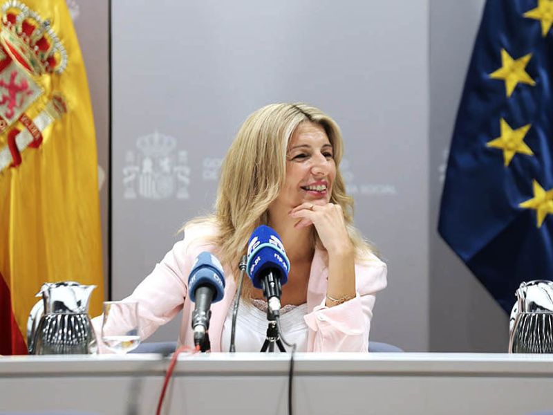 Yolanda Díaz expone las prioridades del Ministerio de Trabajo durante la presidencia española del Consejo de la UE