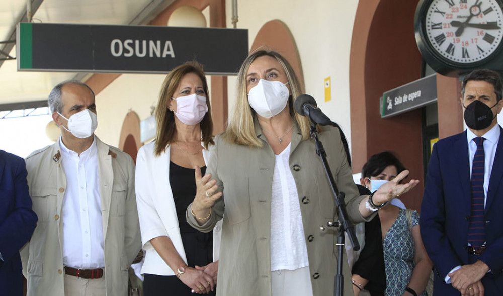 La vuelta de la conexión ferroviaria entre Osuna y Pedrera reducirá los tiempos de viaje en 45 minutos