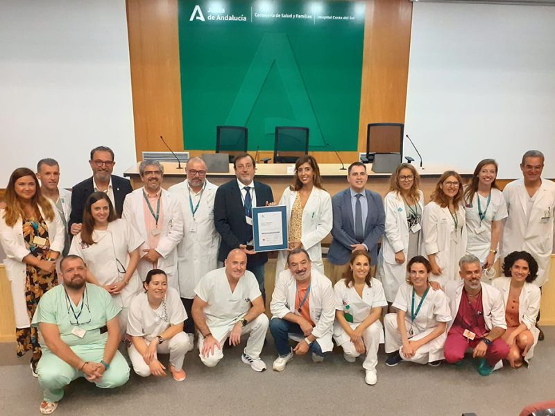 La unidad de Urología del Hospital Universitario Costa del Sol consigue la certificación de calidad Óptima’ y es, de su especialidad, la que tiene mayor cumplimiento de estándares de Andalucía