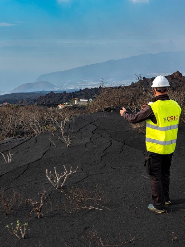 El CSIC desarrolla mapas térmicos de las coladas del volcán de La Palma para facilitar la reconstrucción de la isla