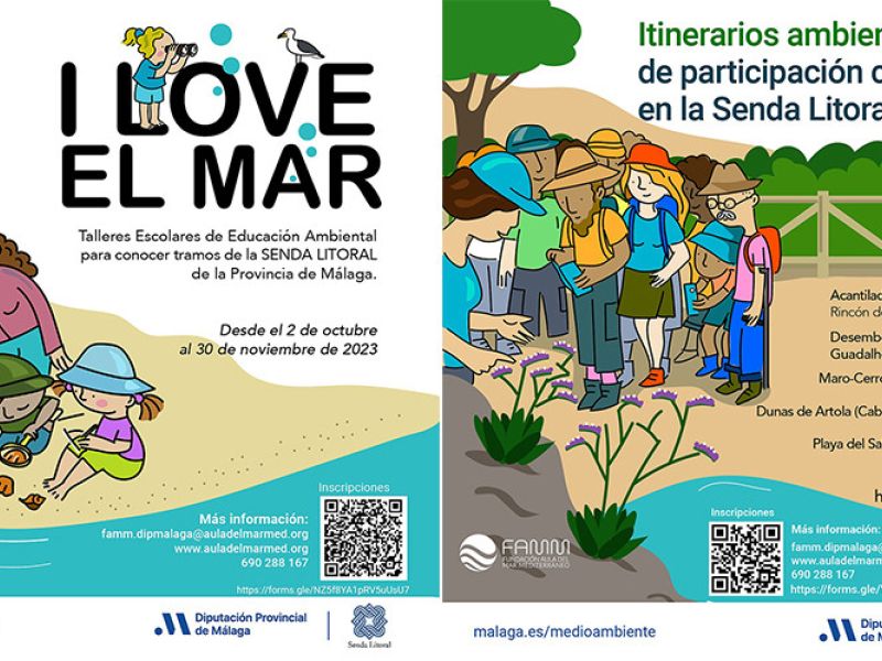 La Diputación invita a conocer los itinerarios ambientales de la Senda Litoral