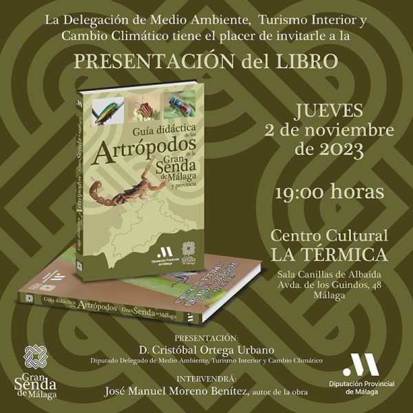 La Diputación amplía sus publicaciones sobre la Gran Senda con una guía sobre los artrópodos autóctonos