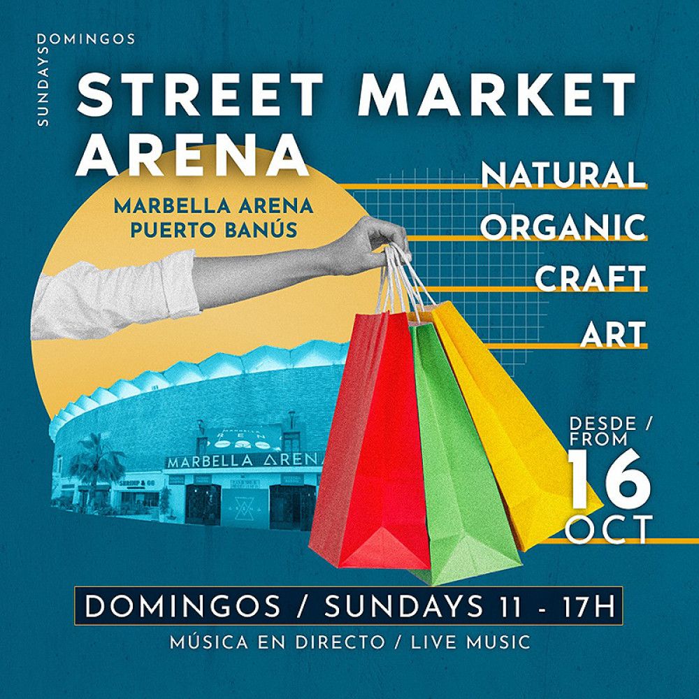 Marbella Arena amplía su oferta de ocio con el Street Market Arena, un mercadillo ecológico y artesanal para los domingos