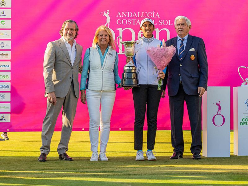 La jugadora india Aditi Ashok gana el Andalucía Costa del Sol Open de España
