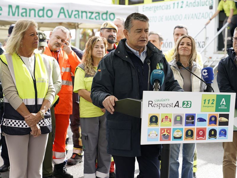 Concluye con éxito el RespuestA23’, el mayor simulacro de catástrofe del año en Andalucía