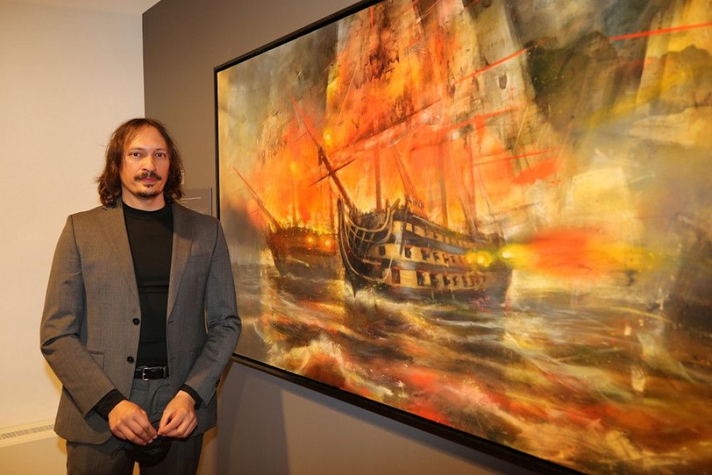 El MAD de Antequera acoge la exposición de Daniel Parra sobre la batalla de Trafalgar inspirada en el libro de Pérez Galdós