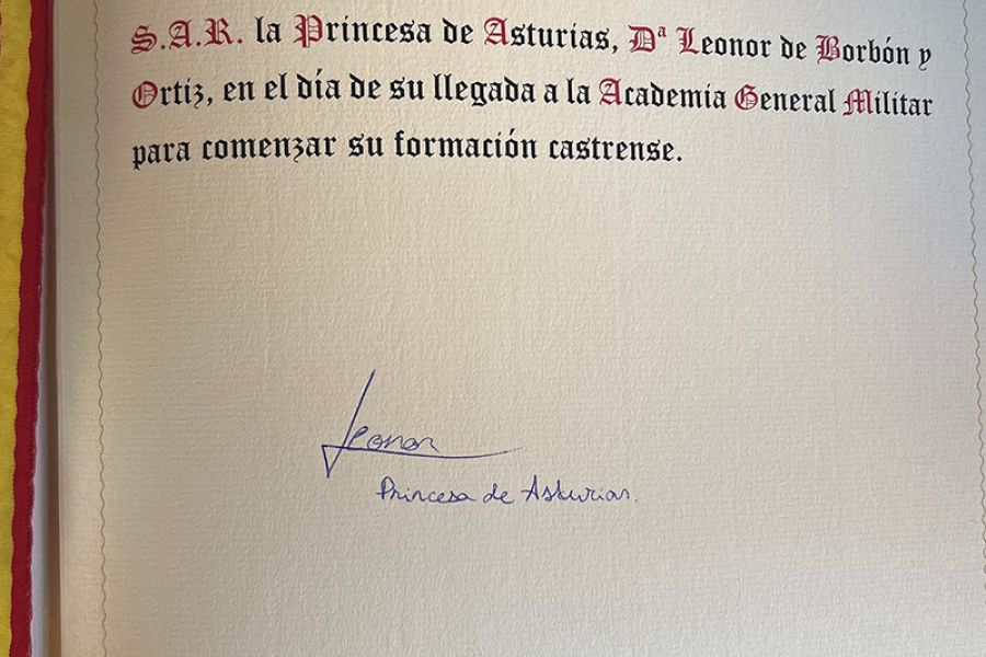 Comienza la preparación militar de la princesa Leonor