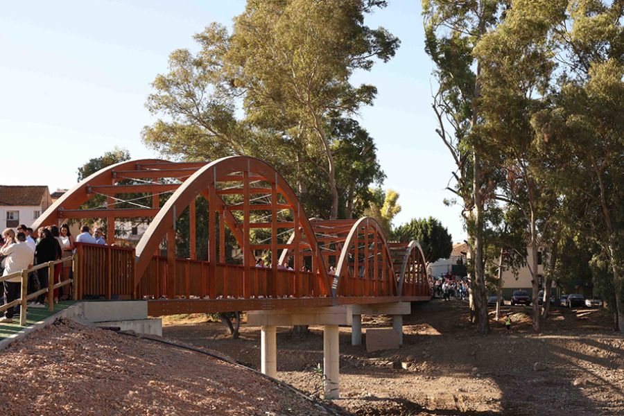 La Diputación inaugura en Álora la primera obra del Corredor Verde del Guadalhorce, que será el mayor parque fluvial de España