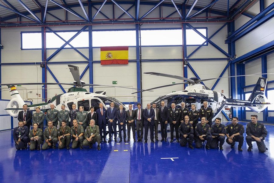 Interior recibe las primeras unidades de los 18 helicópteros con los que renovará las flotas aéreas de Policía Nacional y Guardia Civil