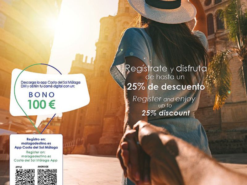 Málaga Destino’ supera los 38.000 usuarios, que se han beneficiado ya de más de un millón de euros en descuentos