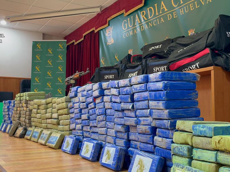 Intervenidos 374 kilos de cocaína en Punta Umbría (Huelva)