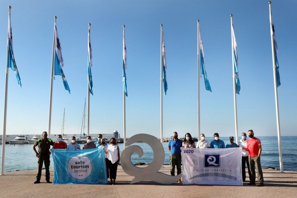 Nueve playas de Marbella logran la Q’ de calidad turística y el certificado Safe Tourism’ frente al covid-19