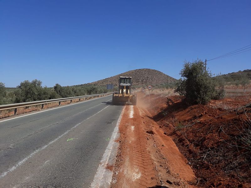La Diputación invierte 390.000 euros en la mejora de la carretera entre Los Carvajales y Alameda