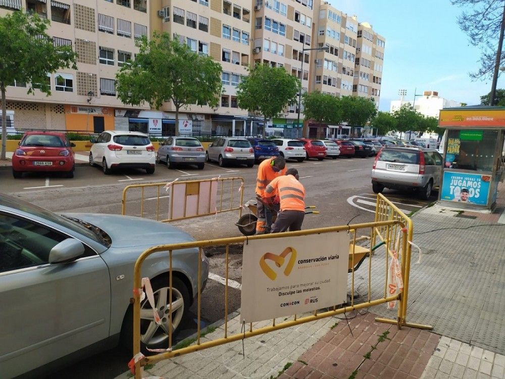 Comienzan las obras en el entorno de calle Serenata ante la reducción del tránsito de vehículos y peatones por el estado de alarma