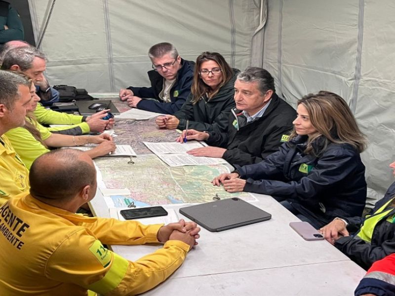 Estabilizado el incendio forestal de Mijas y autorizada la vuelta a casa de los 300 evacuados
