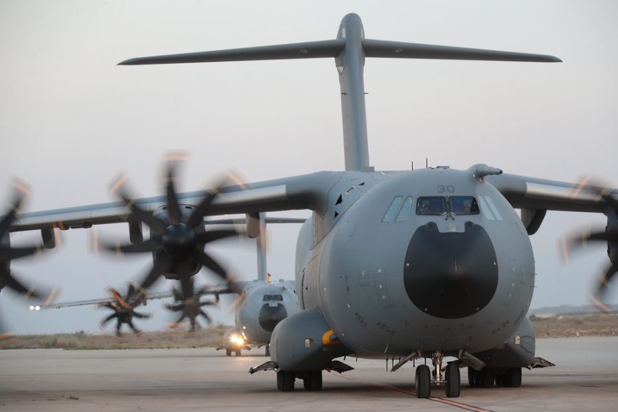 Aterrizan en Zaragoza los dos últimos A400M procedentes de Kabul