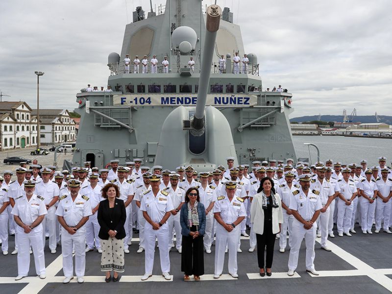La fragata "Méndez Núñez" se incorpora mañana a la Operación "Noble Shield" de la OTAN en el Mediterráneo