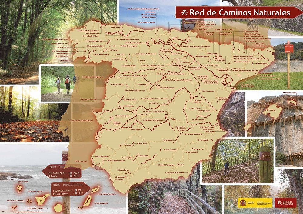 La red de Caminos Naturales del Ministerio de Agricultura, Pesca y Alimentación suma ya más de 10.300 kilómetros