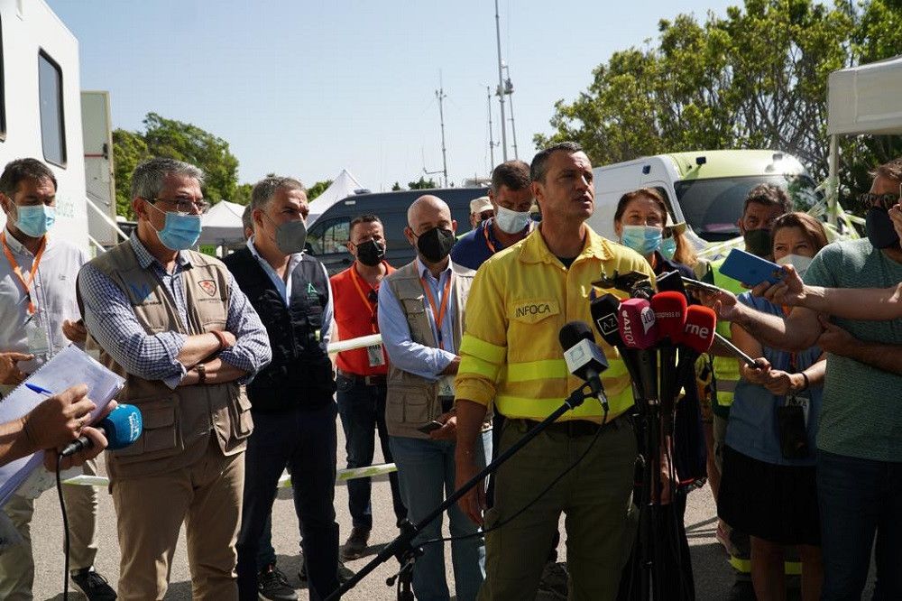 El Infoca califica el incendio en Sierra Bermeja de "inusitado en nuestro país"