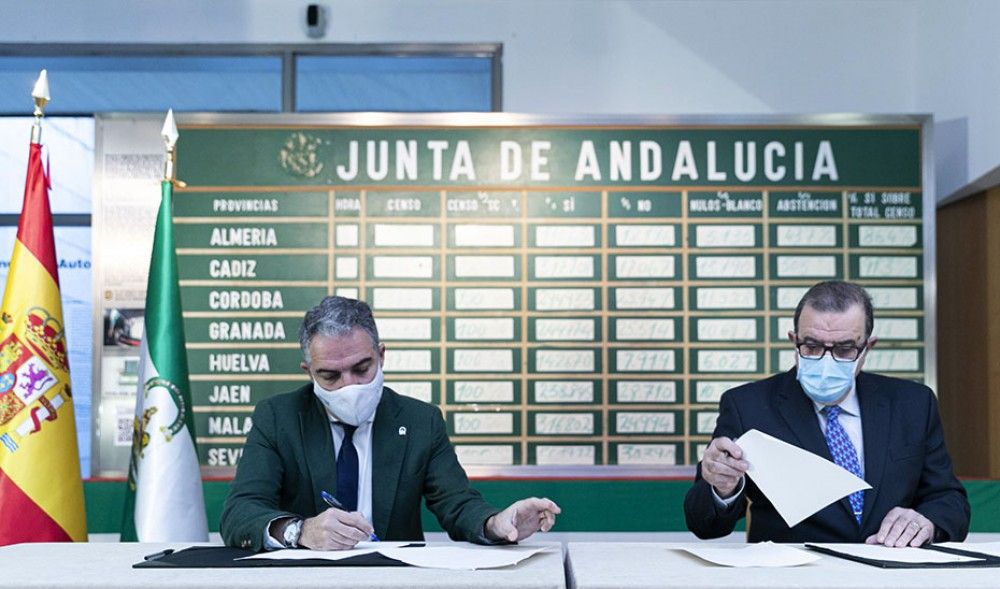 Elias Bendodo y José Rodríguez de la Borbolla acuerdan culminar la digitalización del archivo del expresidente