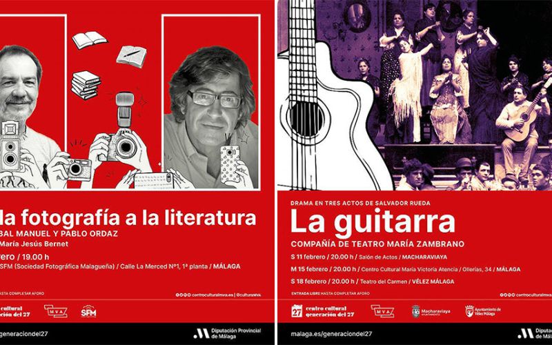 El centro cultural Generación del 27’ de la Diputación organiza un coloquio con los periodistas Cristóbal Manuel y Pablo Ordaz y la representación teatral de La Guitarra’