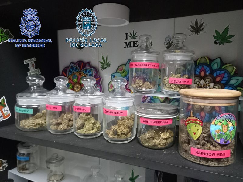 Desarticulado en Málaga un club de cannabis que funcionaba como punto de venta de droga amparado en la legitimidad de este tipo de asociaciones