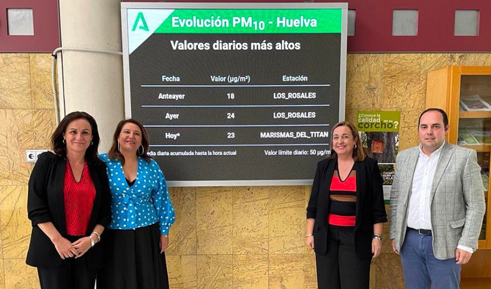 La Junta renueva los paneles informativos de calidad del aire