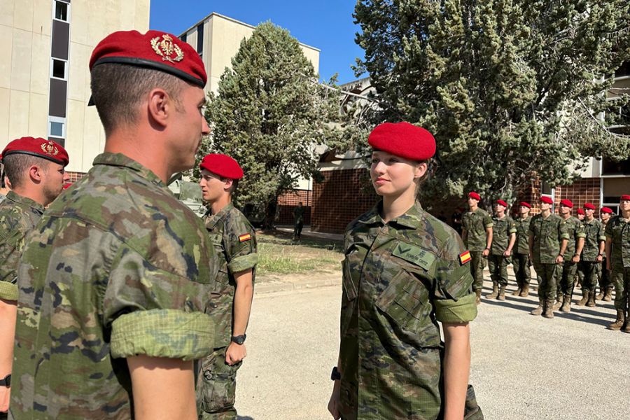 La Casa Real hace públicas imágenes de la instrucción militar de la princesa de Asturias