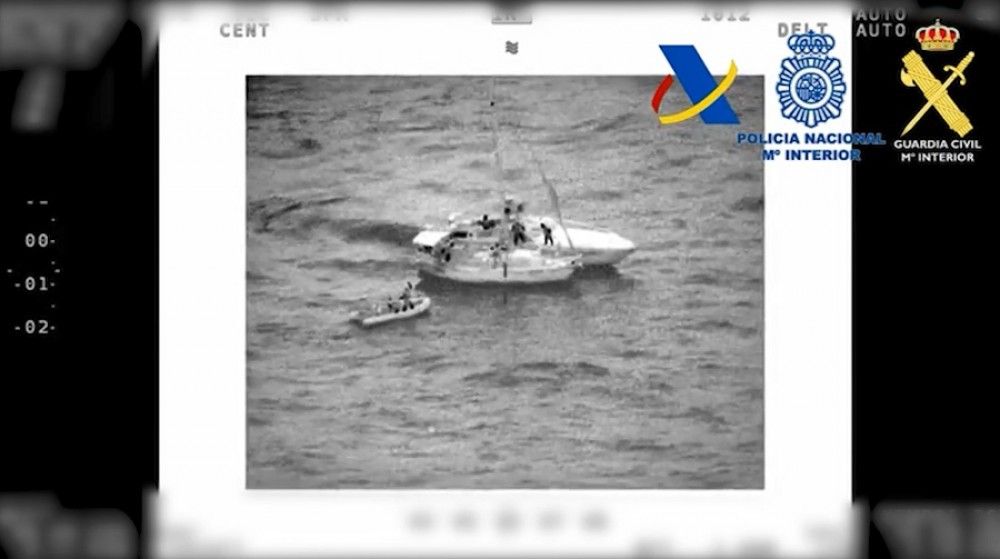 Interceptado un velero con 200 kilogramos de hachís frente a la costa de Almería