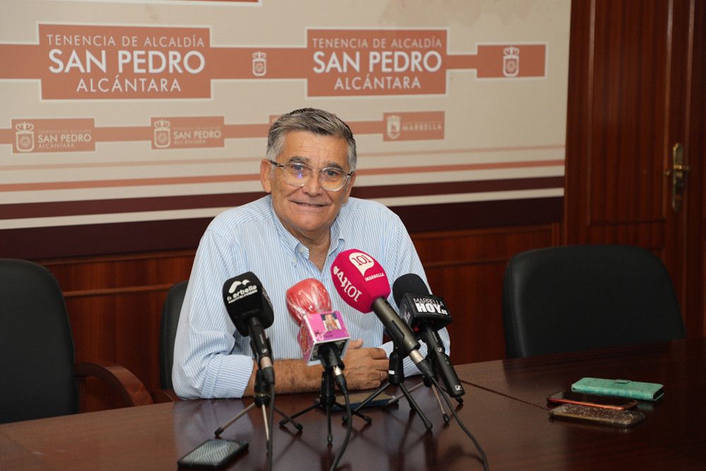 La primera fase de la videovigilancia en San Pedro Alcántara estará concluida a lo largo del mes de octubre y contará con siete cámaras en las zonas de las plazas de La Libertad y de la Iglesia