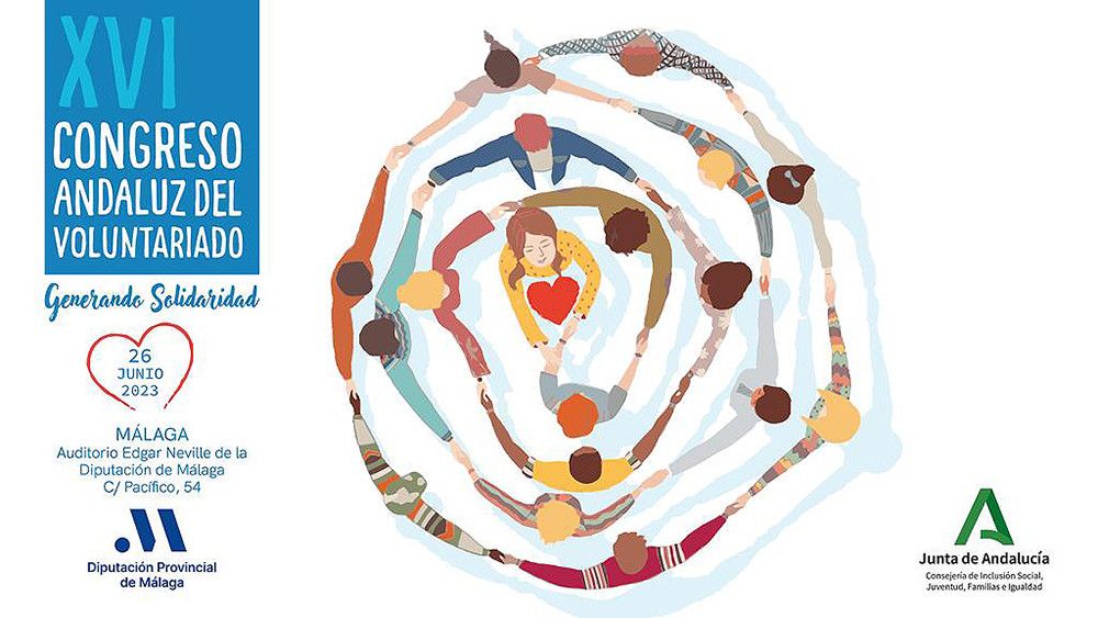 Más de 400 personas se darán cita este lunes en Málaga en el Congreso Andaluz de Voluntariado