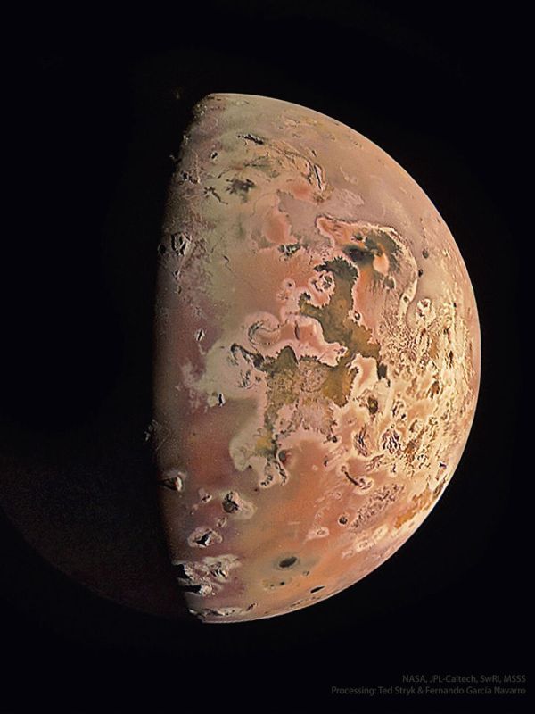 La última imagen de Io obtenida por la nave espacial Juno