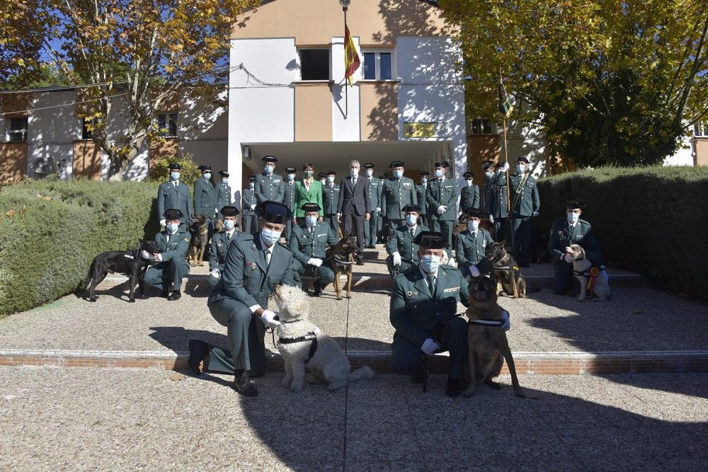 El ministro del Interior entrega las primeras condecoraciones al mérito canino de la Guardia Civil