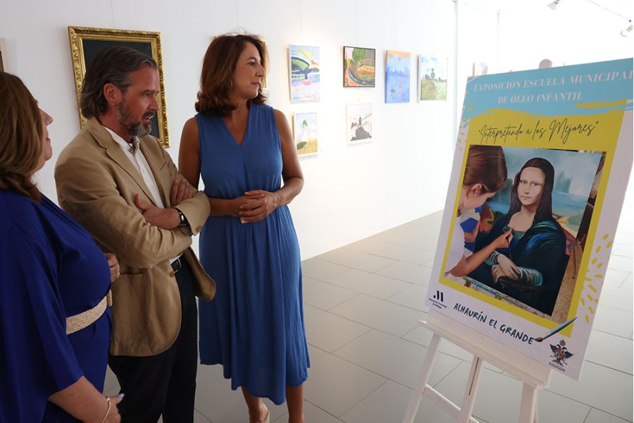 El espacio expositivo de la Diputación acoge una muestra de réplicas de grandes obras maestras de la pintura realizadas por escolares de Alhaurín el Grande