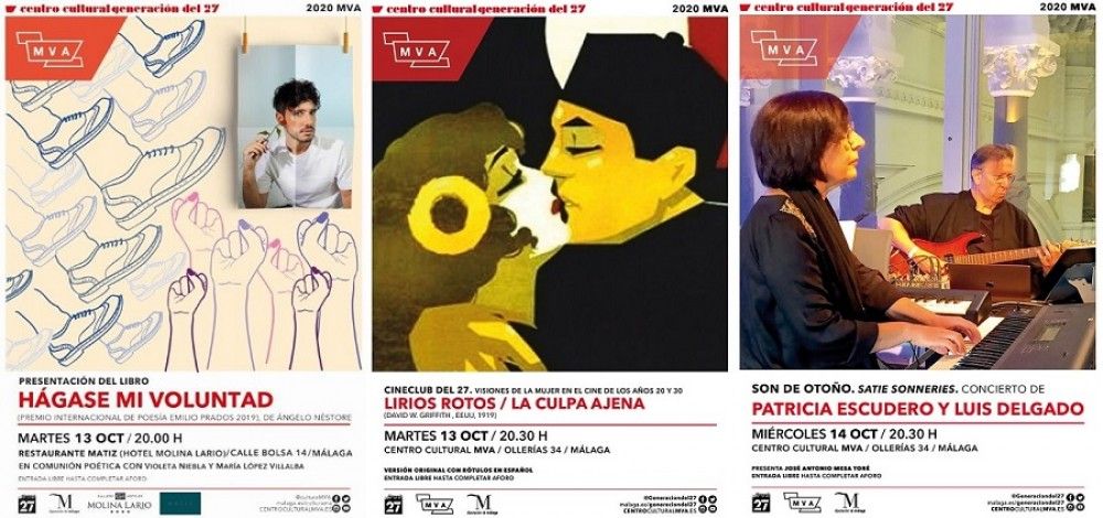 El Centro del 27 de la Diputación propone actividades de música, cine y poesía para esta semana