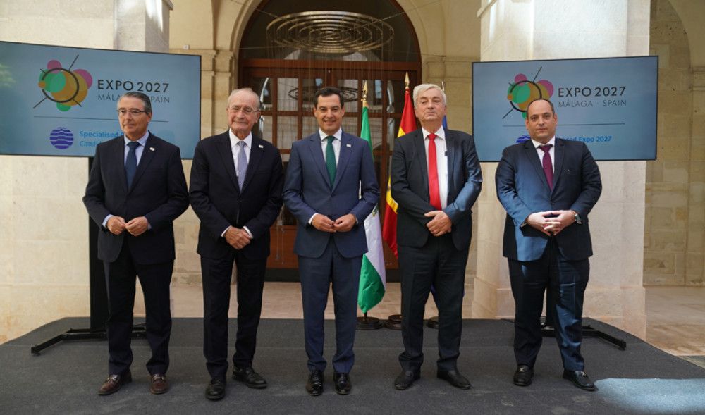 Respaldo del Gobierno andaluz a Málaga como sede de la Expo Internacional de 2027 "por ser una opción ganadora y exitosa a todos los niveles"