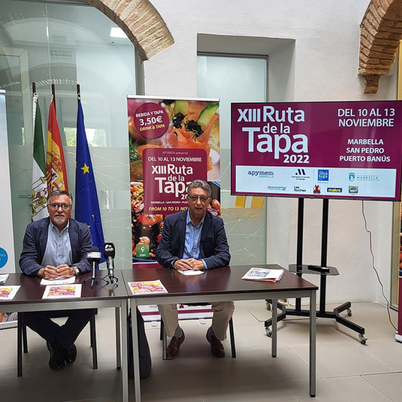 La XIII Ruta de la Tapa Marbella, San Pedro y Puerto Banús se celebrará del 10 al 13 de noviembre y reunirá a más de una treintena de establecimientos