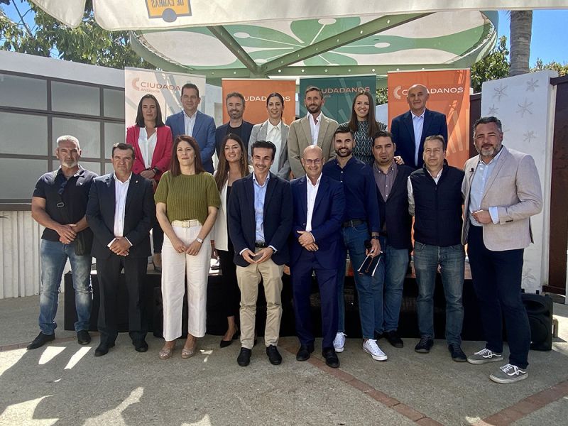 Ciudadanos presenta en Marbella a sus candidatos por la provincia para las próximas municipales