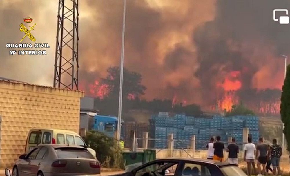 Detenida la presunta autora de los cinco incendios forestales en la comarca de Verín (Orense)