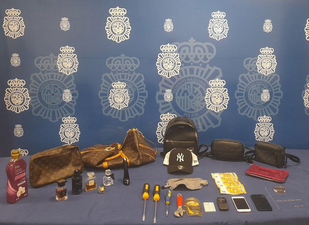 La Policía Nacional desarticula en Málaga un grupo criminal especializado en la comisión de robos con fuerza en domicilios habitados