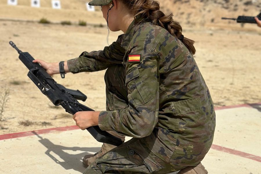 La Casa Real hace públicas imágenes de la instrucción militar de la princesa de Asturias