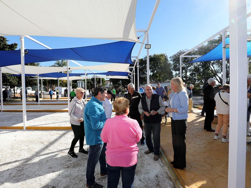 Reabiertas con un torneo internacional las pistas de petanca Eriks Plan de Las Chapas tras la remodelación de las instalaciones