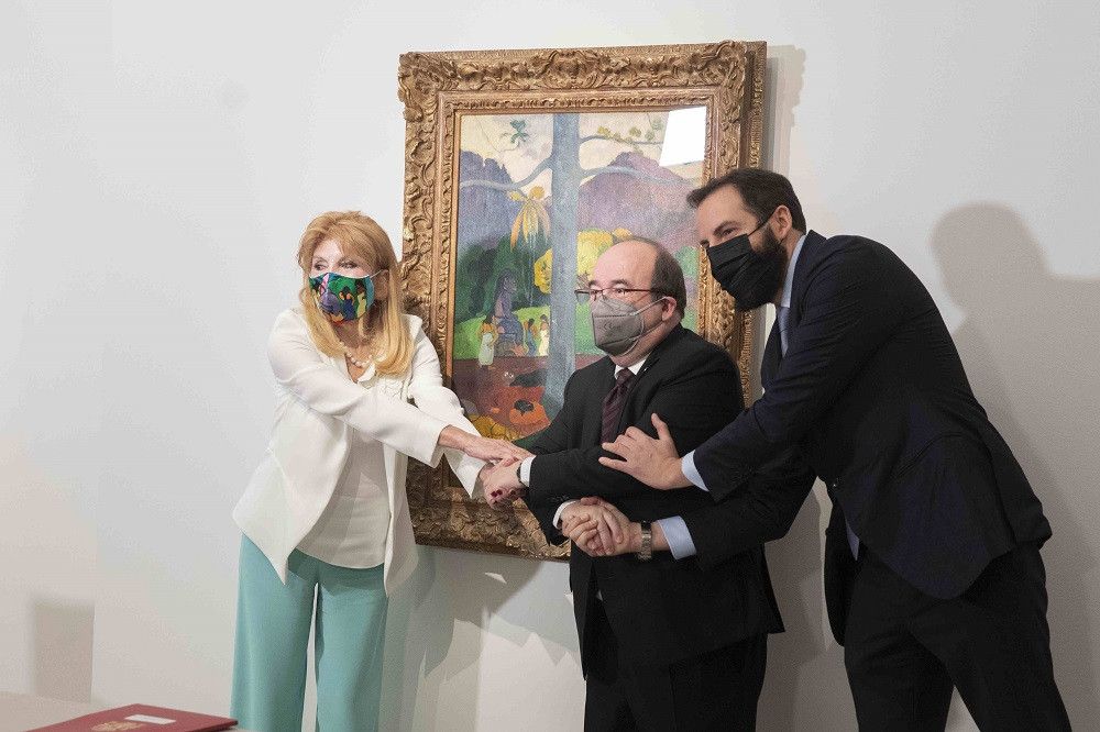 El ministro de Cultura rubrica el contrato de arrendamiento de la Colección Carmen Thyssen-Bornemisza