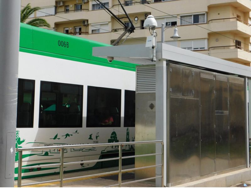 El Trambahía mide la calidad del aire de la Bahía de Cádiz con sensores instalados en su recorrido