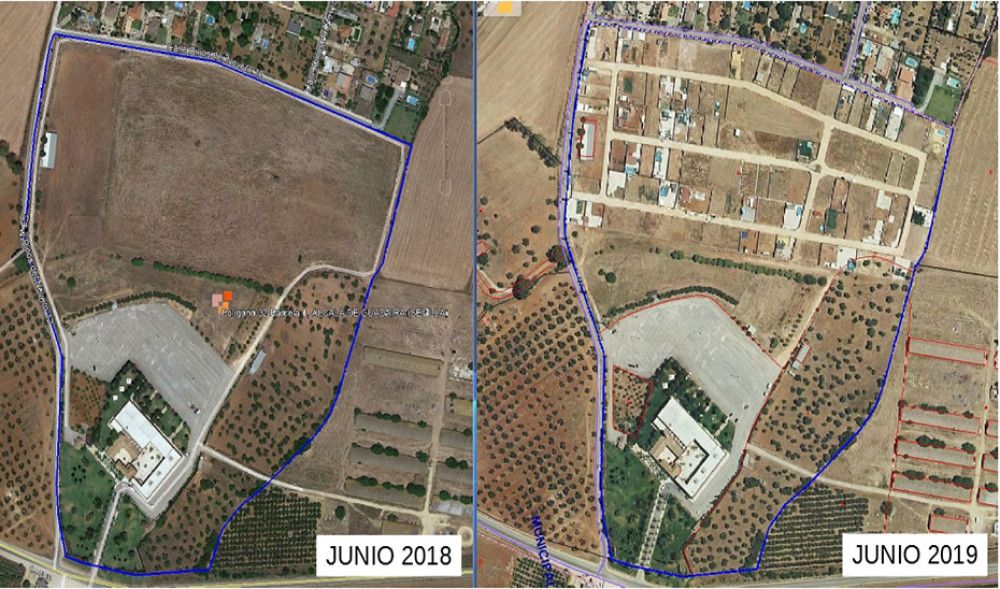 Multa de casi 900.000 euros por parcelar una finca para 133 viviendas ilegales en Alcalá de Guadaíra