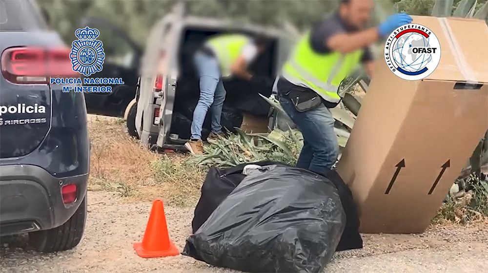 La Policía Nacional desmantela en Ronda una “guardería” de droga de una organización criminal franco-marroquí