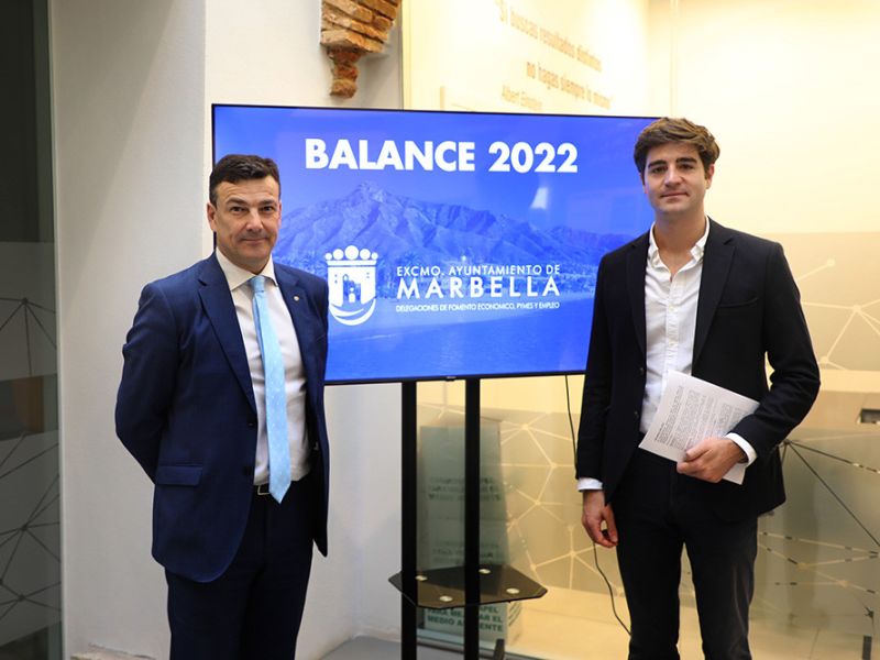 El Ayuntamiento asegura que Marbella registró en 2022 cifras históricas de economía y empleo con un récord de casi 80.000 cotizantes, la reducción del paro de un 25% en cinco años y 2.000 empresas más que antes de la pandemia