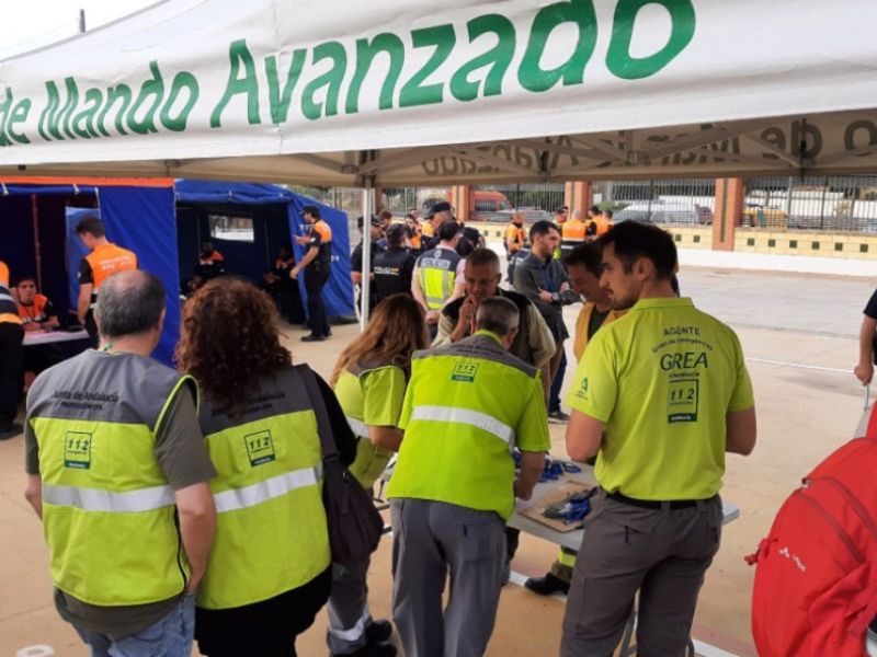 Hoy se está realizando un simulacro de terremoto en Marbella y de vertido químico en San Roque