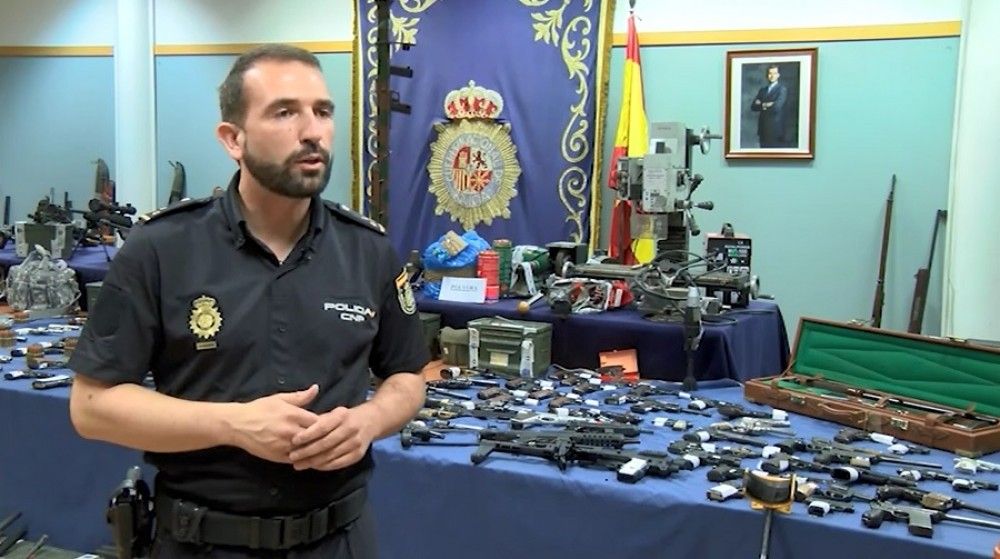 La Policía Nacional desarticula una de las mayores redes criminales dedicada al tráfico ilícito de armas en España